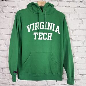 Vintage Virginia Tech Hokies Jansport Hoodie Size L Green NCAA Rare Color